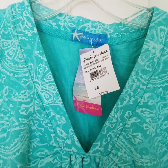 Fresh Produce Beach Haven Endless Smr T - NWT Womans XS - Picture 2 of 3